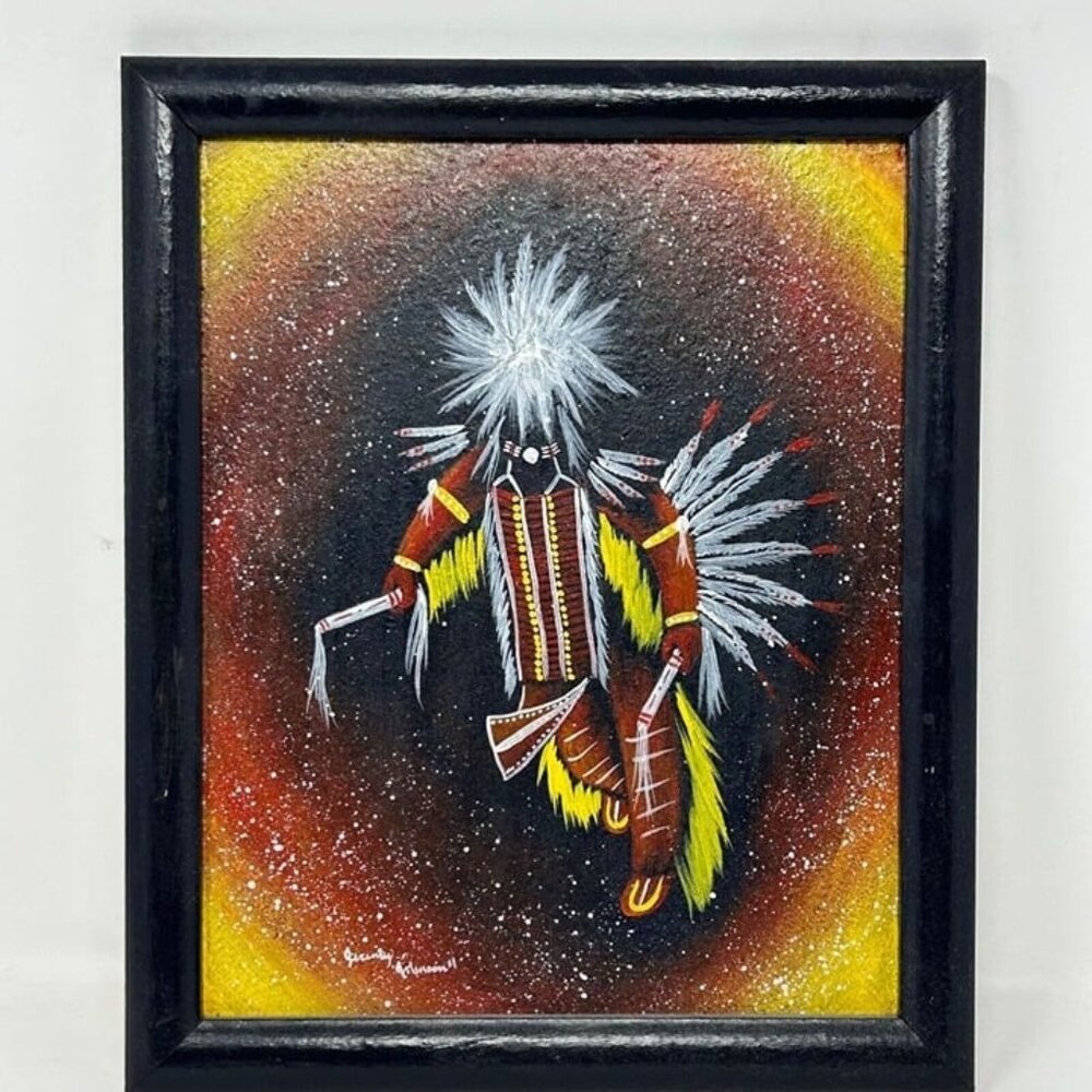 Print of Native American Chicken Dancer by Jeremy Johnson